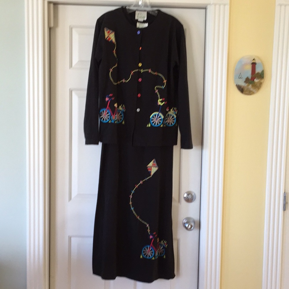 Quacker Factory XS Tank Bicycle dress with Jacket